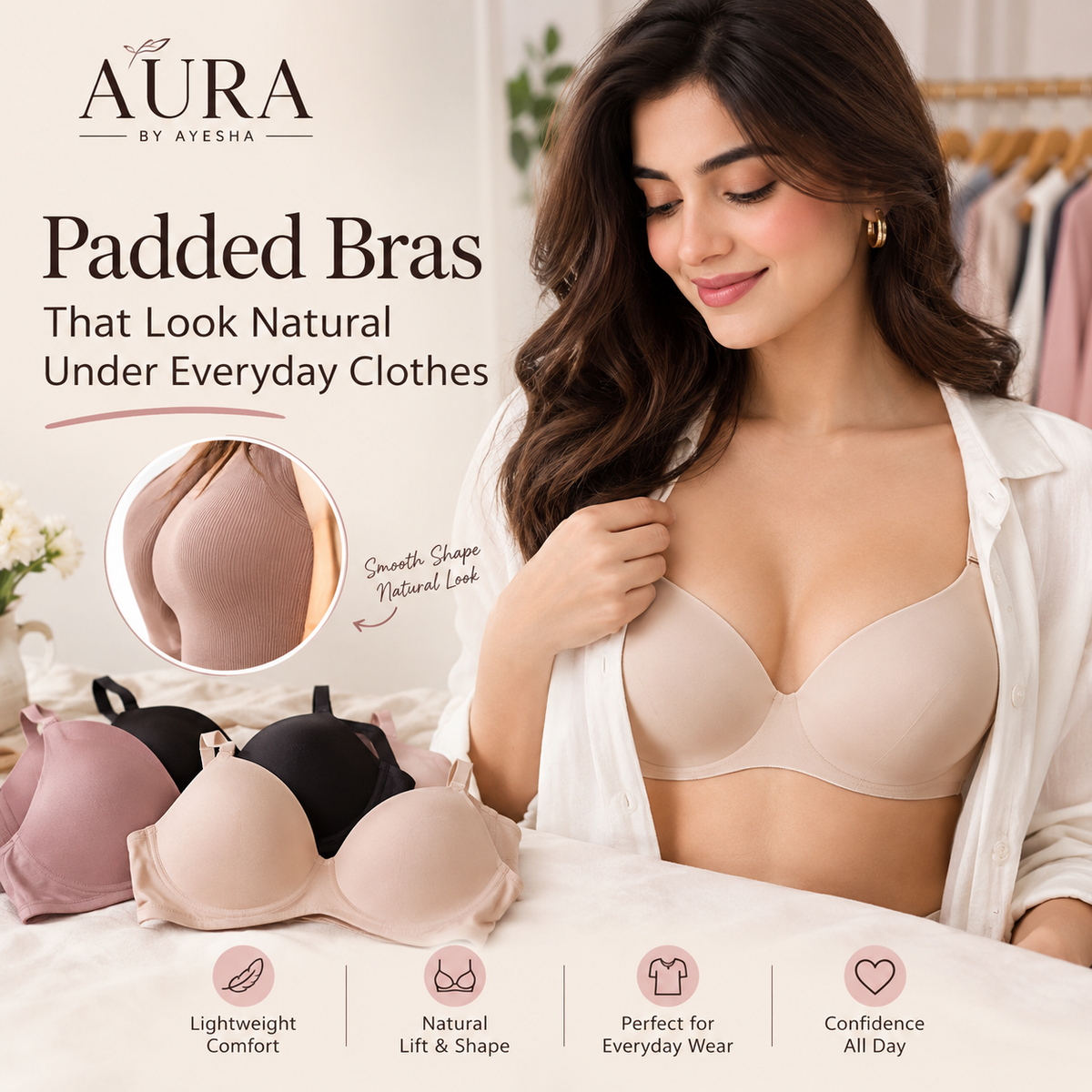 Padded Bras That Look Natural Under Everyday Clothes