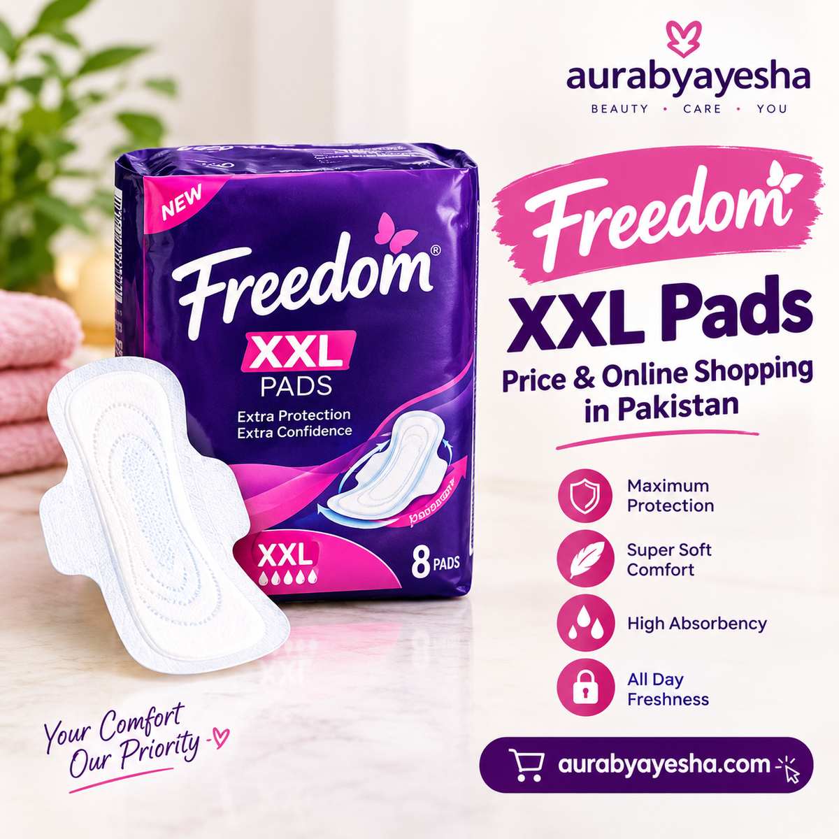 Freedom XXL Pads – Price & Online Shopping in Pakistan