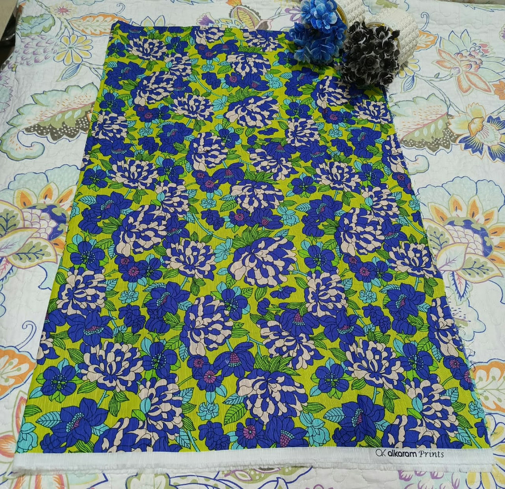 Alkaram Original Silver Khaddar Printed Shirt – 1 PC Unstitched