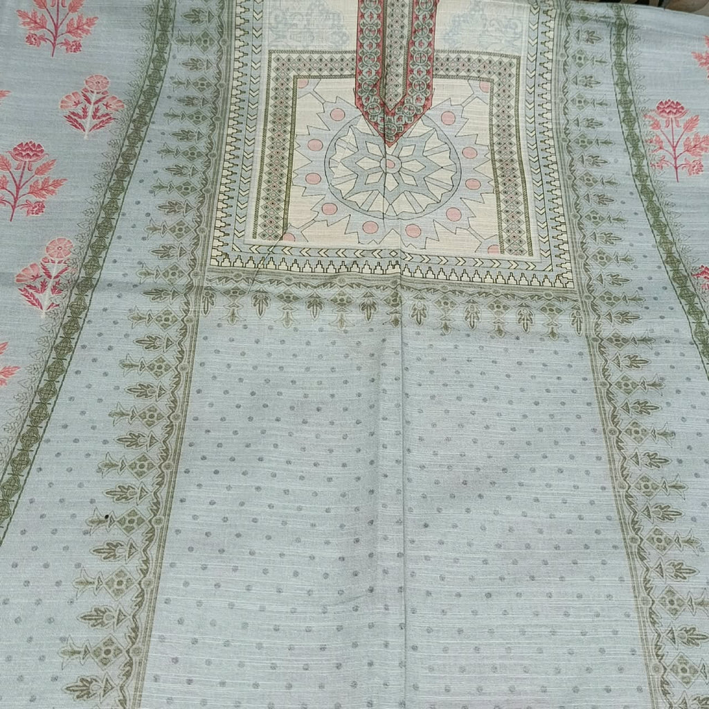 Alkaram Premium Silver Khadar 3-Piece Unstitched Suit