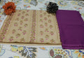 Alkaram Purple Beige Silver Khadar 2-Piece Suit
