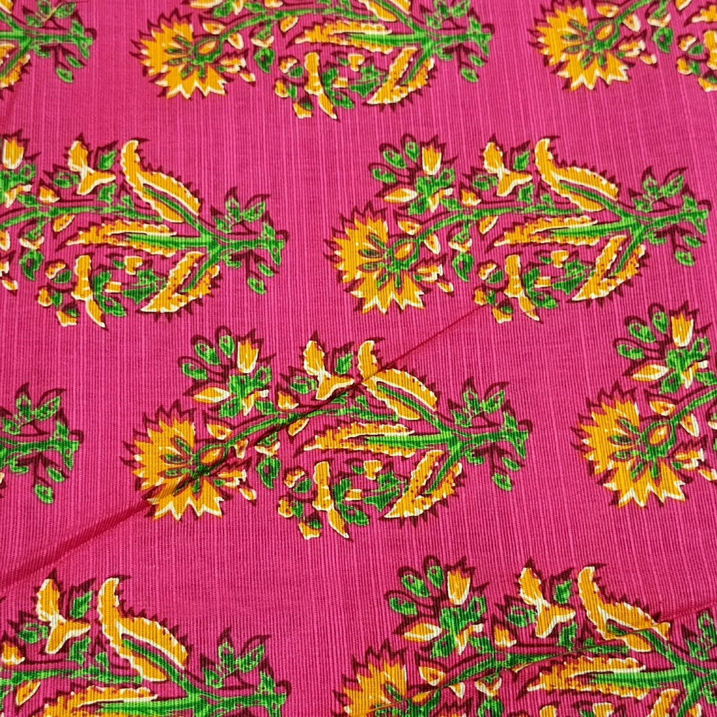 Alkaram Silver Khadar Pink Printed Shirt Fabric