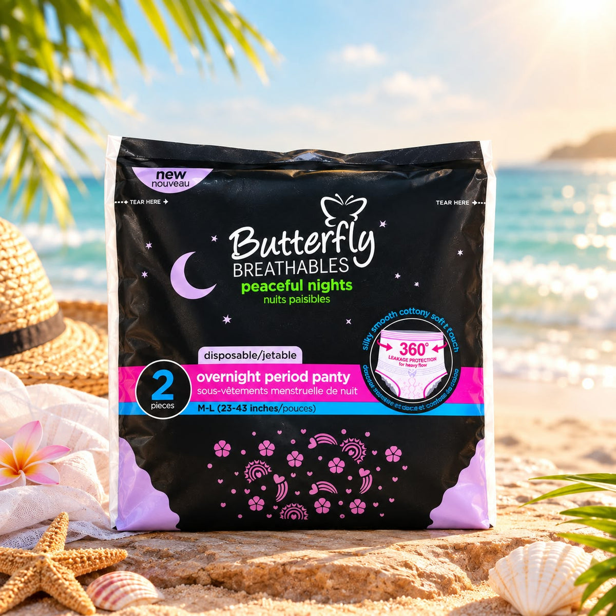 Butterfly Breathable Disposable Overnight Period Panty