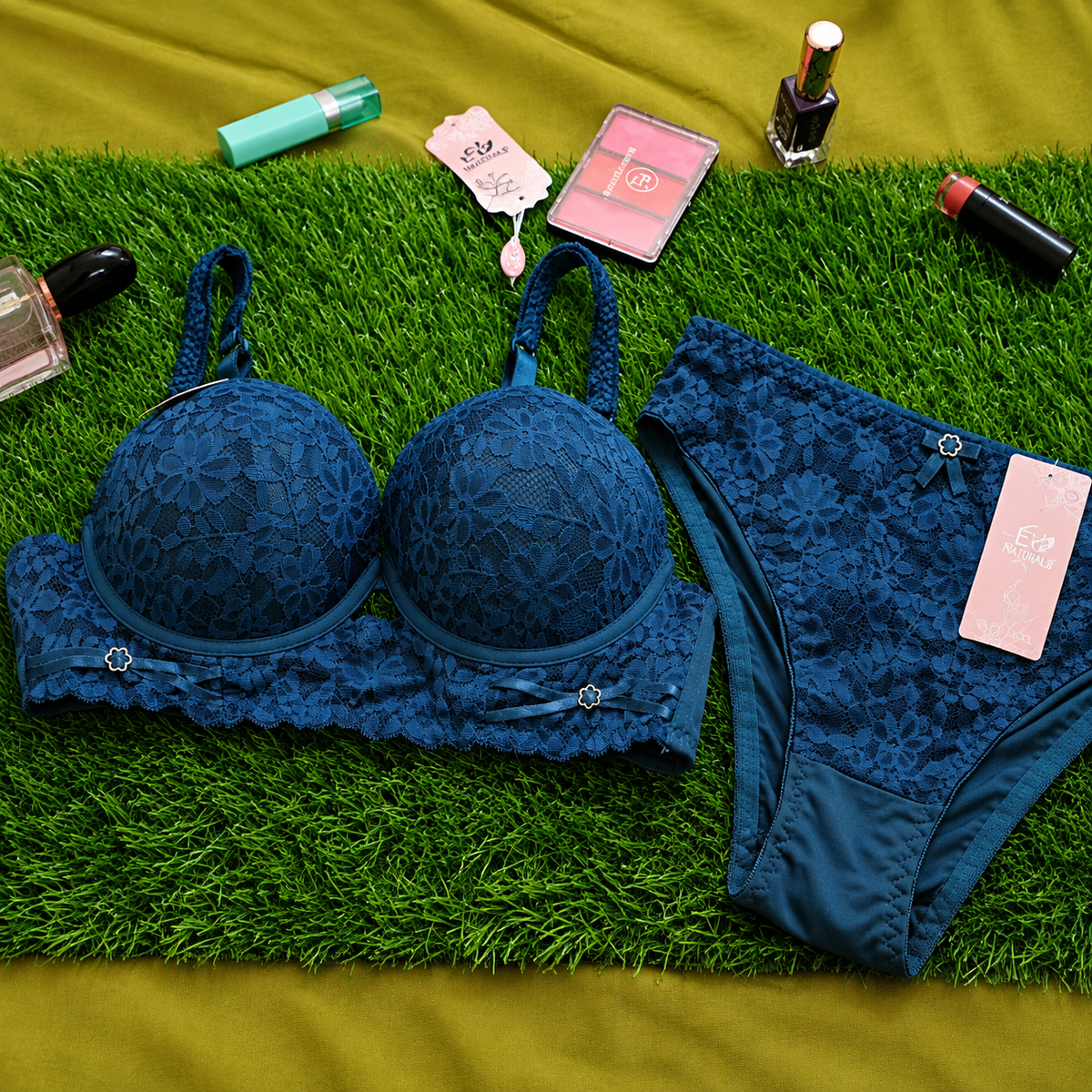 Double Padded Push Up Bra Set - Bra Size 36 - Cup Size B