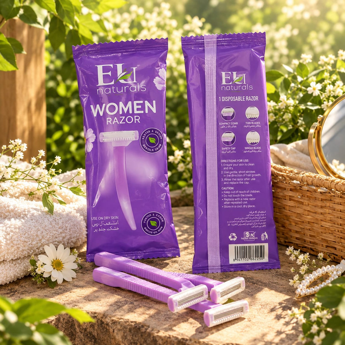 EU Naturals Women Razor – Gentle & Convenient Hair Removal