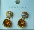 Elegant Crystal Heart Drop Earrings