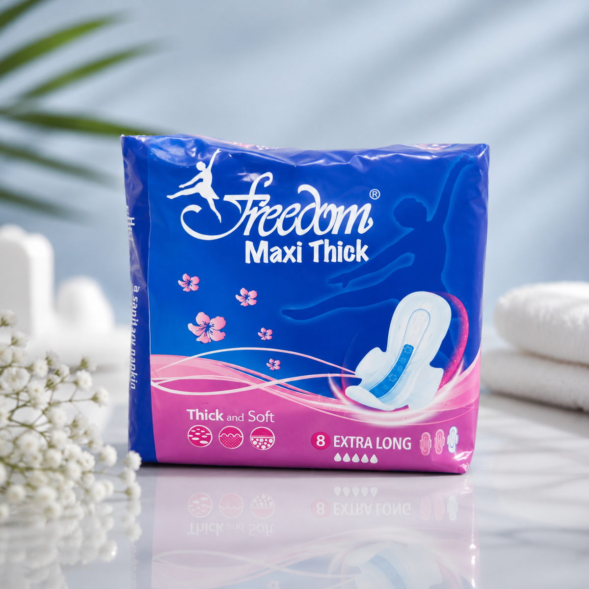Maxi Pads: Thick & Soft Extra Long Sanitary Pads – 8 Pads