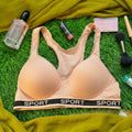 Full Coverage Sports Bra – Skin | Size 36–38