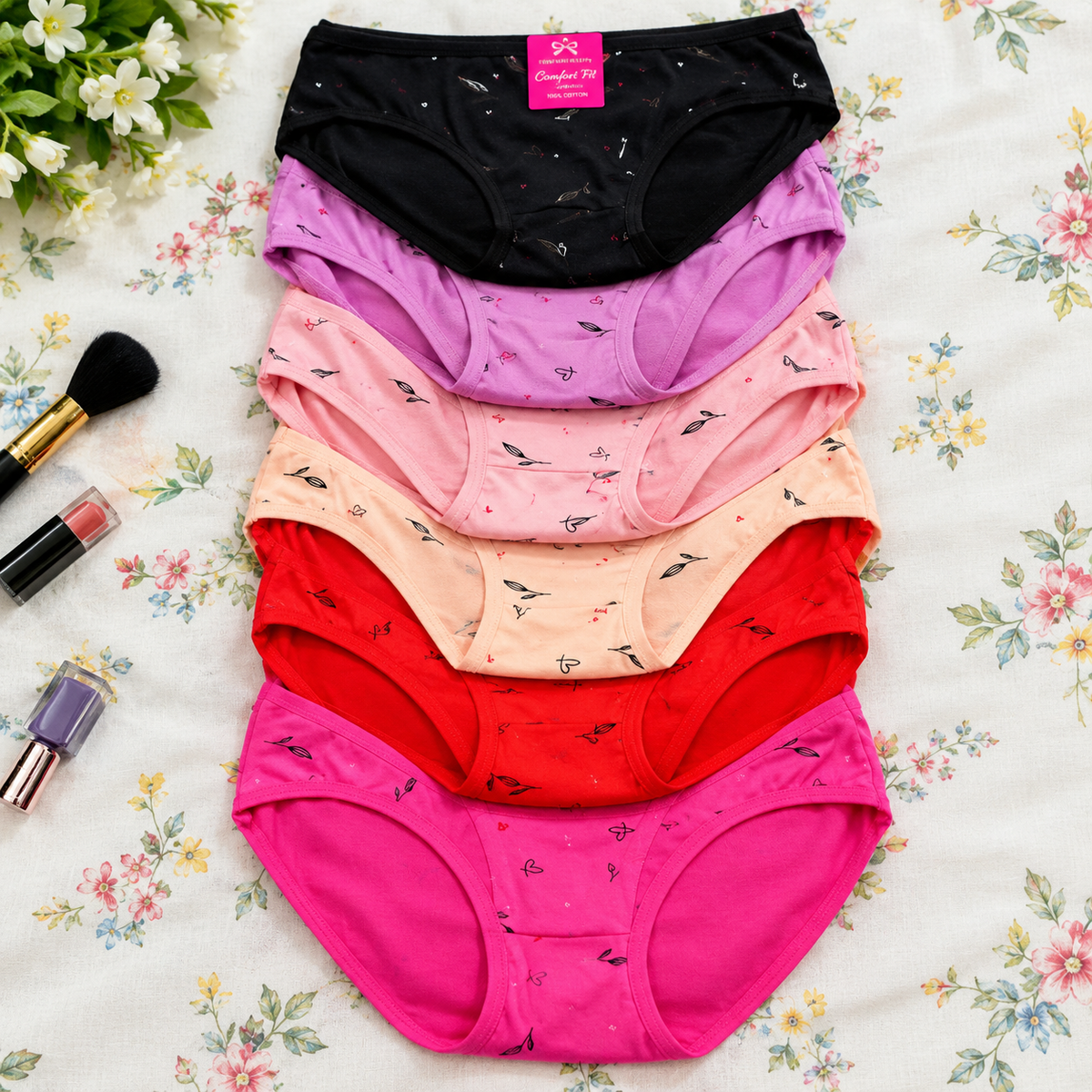 Imported Stretchable Printed Panties – Comfortable & Soft Fit