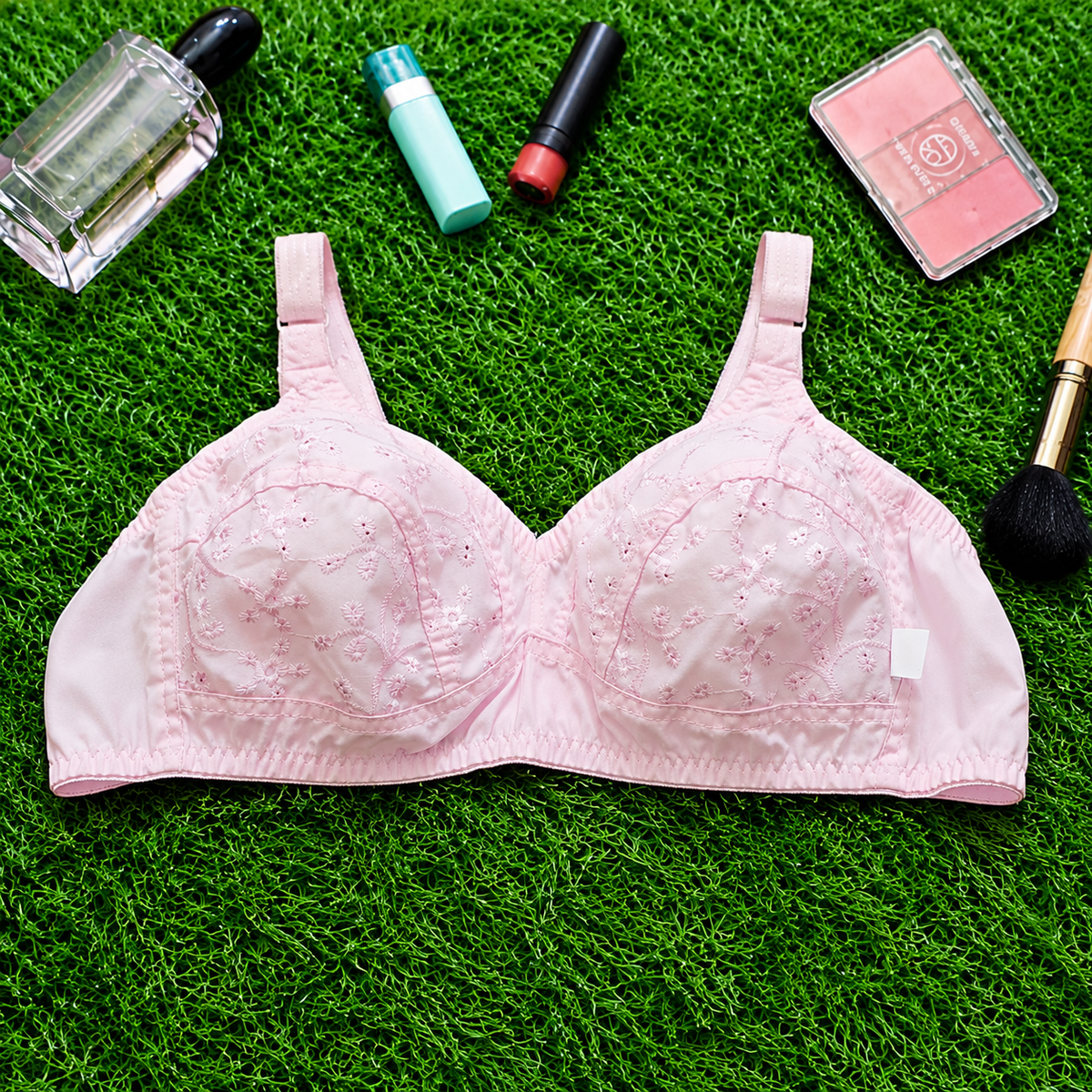 Comfy Cotton Dorean Chikankari Bra
