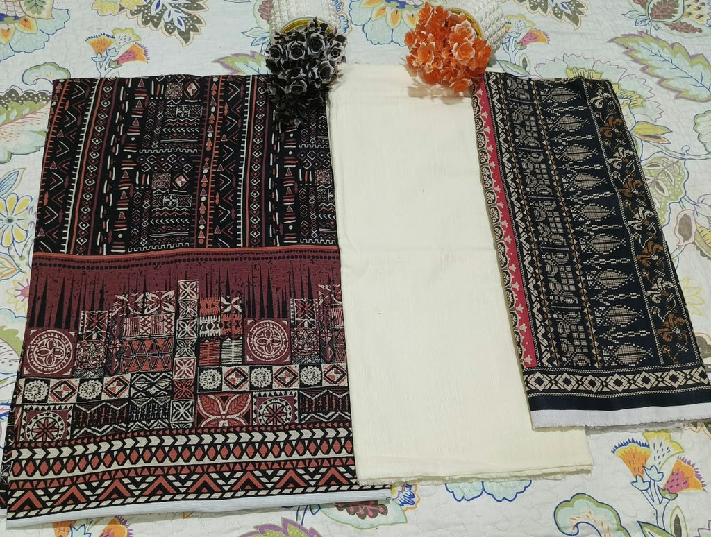 Sahar Premium Khaddar 3 PC Printed Unstitched Suit