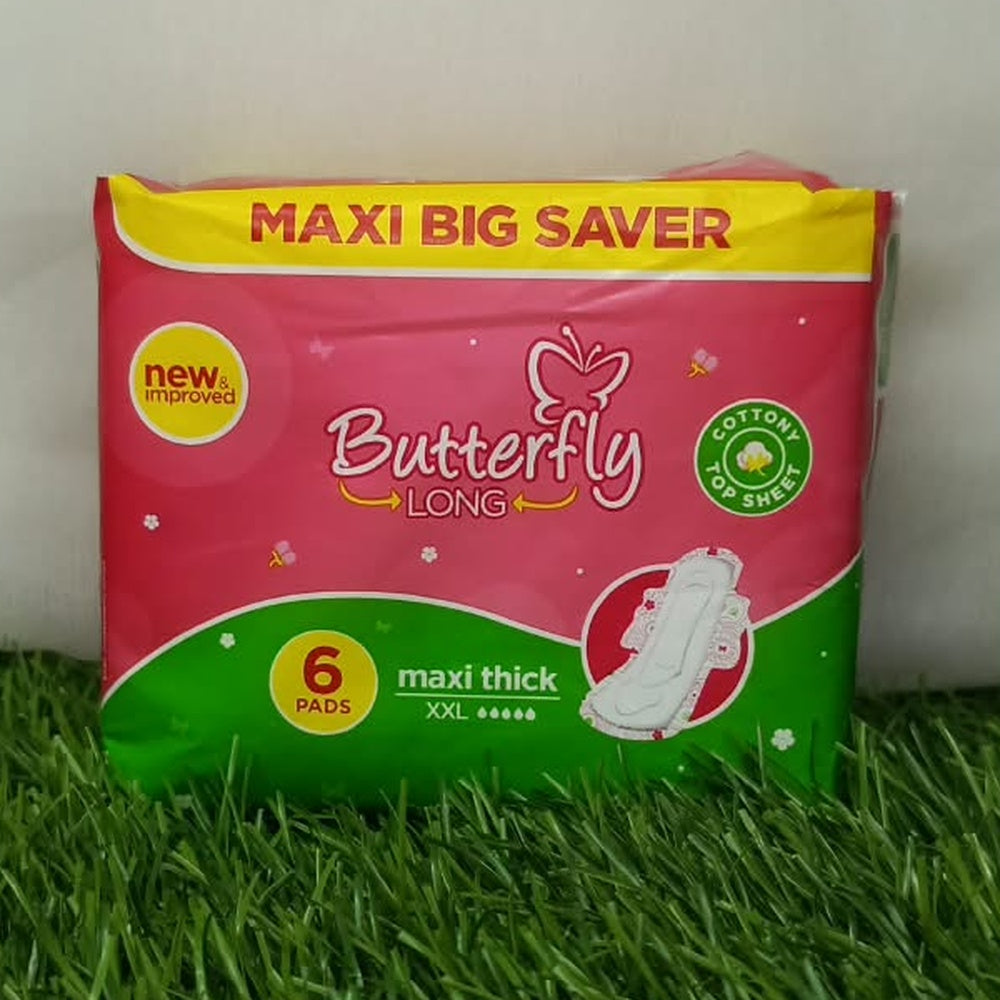 Butterfly Long Maxi Thick XXL Sanitary Pads – 6 Pads