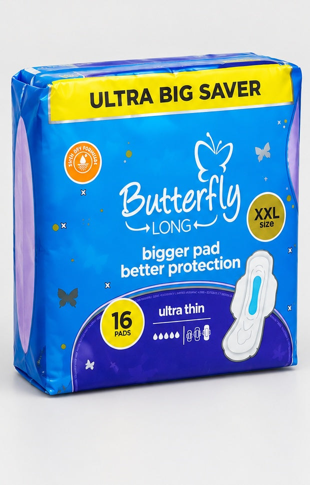 Butterfly Long Bigger Pad XXL Ultra Thin pack - alternate angle
