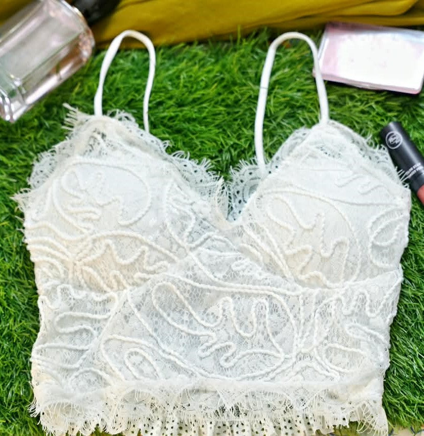 Soft Net Finish Light Padded Shapewear Bralette
