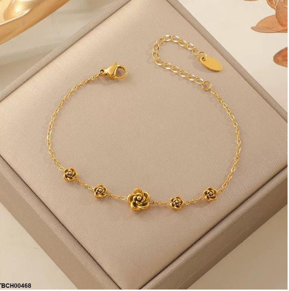 Stainless Steel Flower Bracelet
